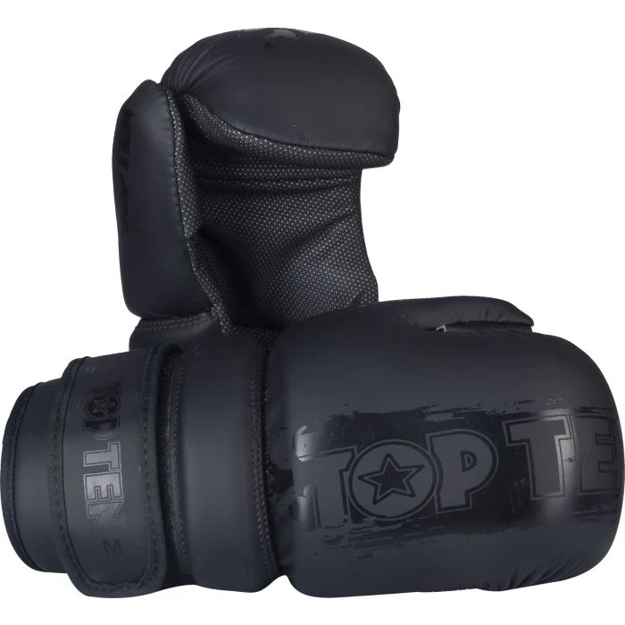 TOP TEN Pointfighter Gloves "Power ink Black 'n' Black"